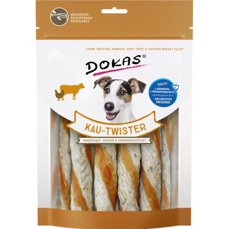 DOKAS Hundesnack Kautwist Rinderhaut 200 g