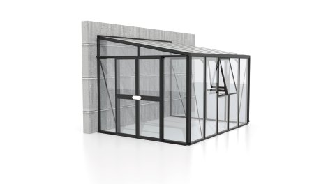 VITAVIA Anlehngewächshaus Helena 8600 ESG 3 mm Schwarz