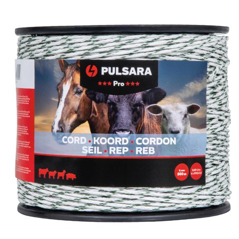PULSARA Litze Cord Pro Weiß 500 m, 6 mm
