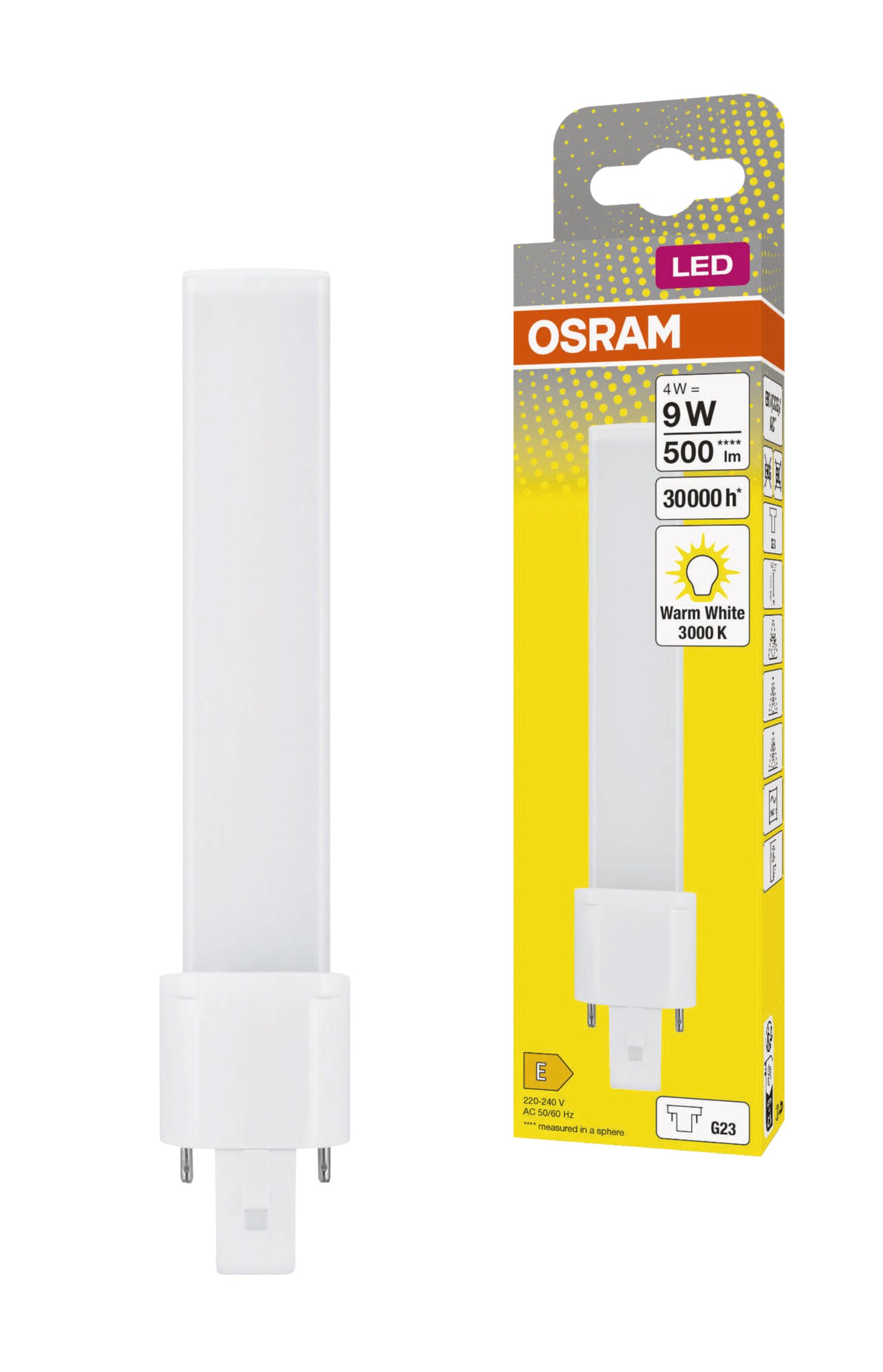 OSRAM LED-Lampe Dulux S LED EM 9 4,5W G23