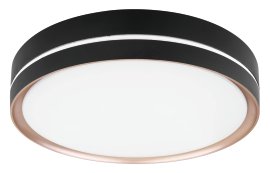 GLOBO LED-Deckenleuchte Manni Schwarz/Bronze/Weiß 24W 2700-6500K 38,5x8,0 cm (⌀xH)