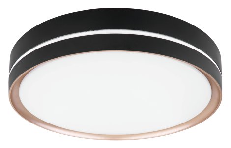 GLOBO LED-Deckenleuchte Manni Schwarz/Bronze/Weiß 24W 2700-6500K 38,5x8,0 cm (⌀xH)