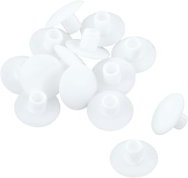 SUKI Kunststoff-Abdeckkappe Weiß Ø 4 mm