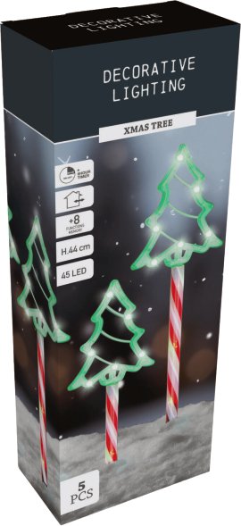 Gartenstecker Baum 5er