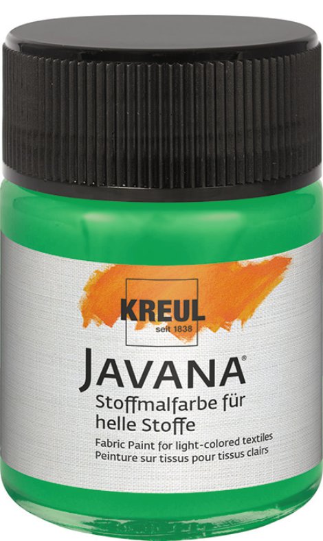 KREUL Stoffmalfarbe für helle Stoffe Brillantgrün 50 ml