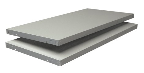 SCHULTE REGALWELT Steckfachboden Weiß 80x40 cm, 2 Stk.