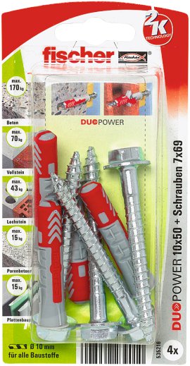 FISCHER UniversaldübelDuopower S K 10 mm