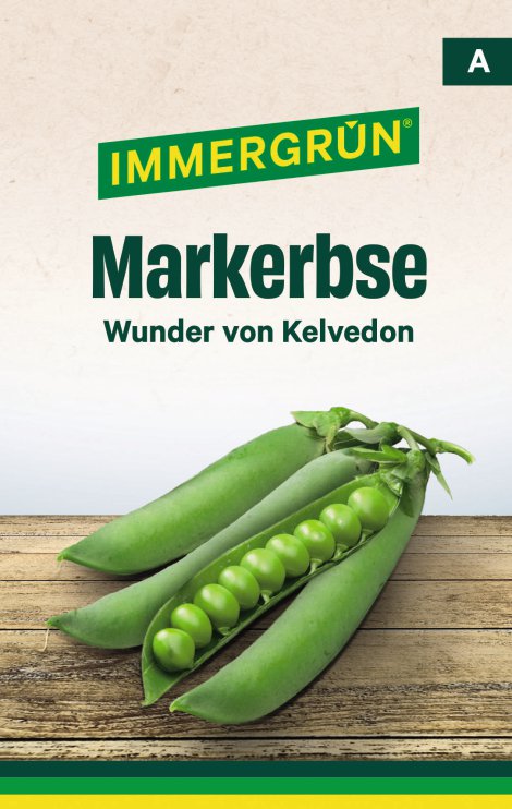 IMMERGRÜN Tütensamen Erbse Wunder von Kelvedon