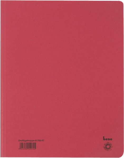 BENE Dreiflügelmappe A4 Karton Rot
