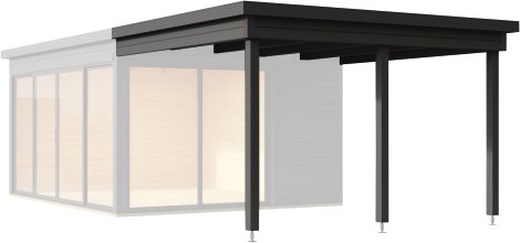 WEKA Designhaus-Anbau 412 Größe 2 Anthrazit