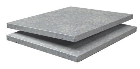SCHULTE REGALWELT Fachboden PowerMax verzinkt 60x50 cm, 2 Stk.