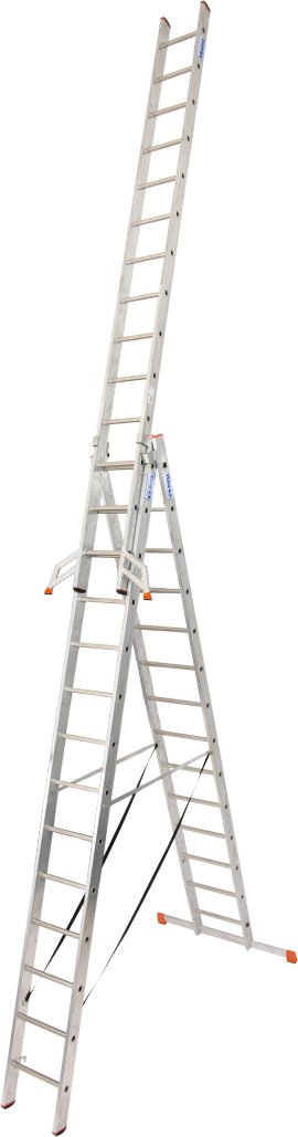 Tribilo Vielzweckleiter aus Aluminium Sprossenzahl 3x14