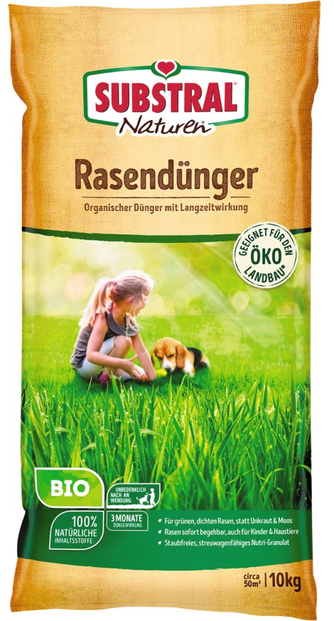 SUBSTRAL® Naturen® Rasendünger Bio 10 kg