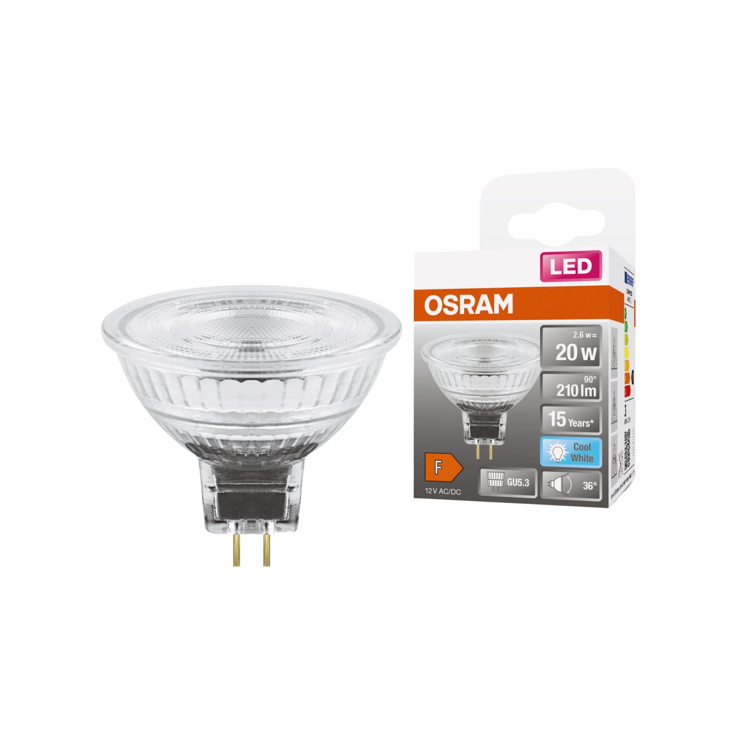 OSRAM LED-Reflekt Star MR1620 GU5,3 2,6W