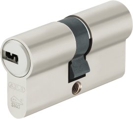 ABUS Einbaudoppelzylinder inkl. 5 Schlüssel Nickel Pearl 20x30/30 mm