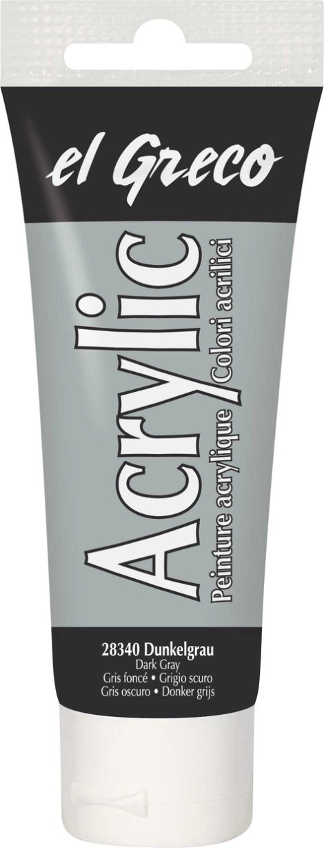 KREUL Acrylfarbe el Greco Dunkelgrau 75 ml