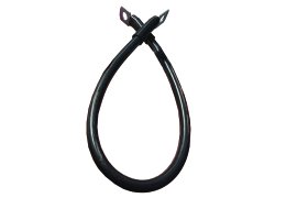 Massekabel Auge-Auge schwarz