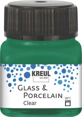 KREUL Malfarbe Glass & Porcelain Clear Dunkelgrün 20 ml