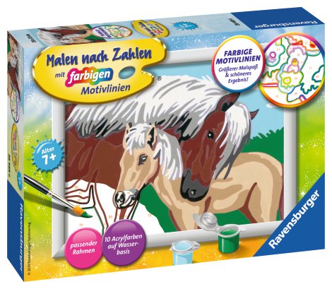RAVENSBURGER Malen nach Zahlen Liebevolle Stute