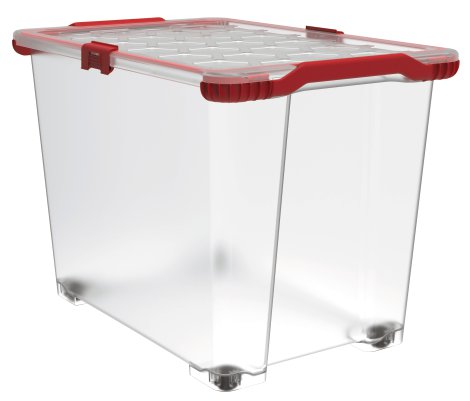 ROTHO Aufbwahrungsbox EVO total rot 65 l