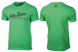 John Deere T-Shirt Schriftzug grün