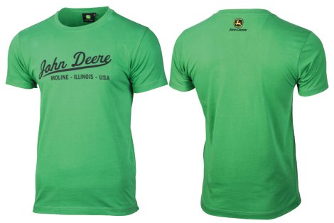 John Deere T-Shirt Schriftzug grün M