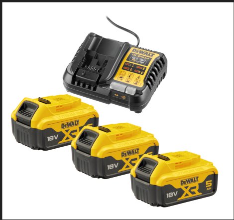 DEWALT Akku-Kit DCB1104P3 (3x 18V/5,0 AH)