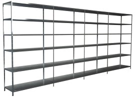 SCHULTE REGALWELT Grund + Anbauregal 24 Böden verzinkt