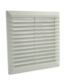 Lüftungsgitter für Hohlwände Innen & Außen Weiß 200x200 mm