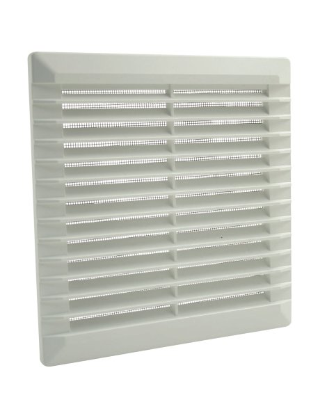 Lüftungsgitter für Hohlwände Innen & Außen Weiß 200x200 mm
