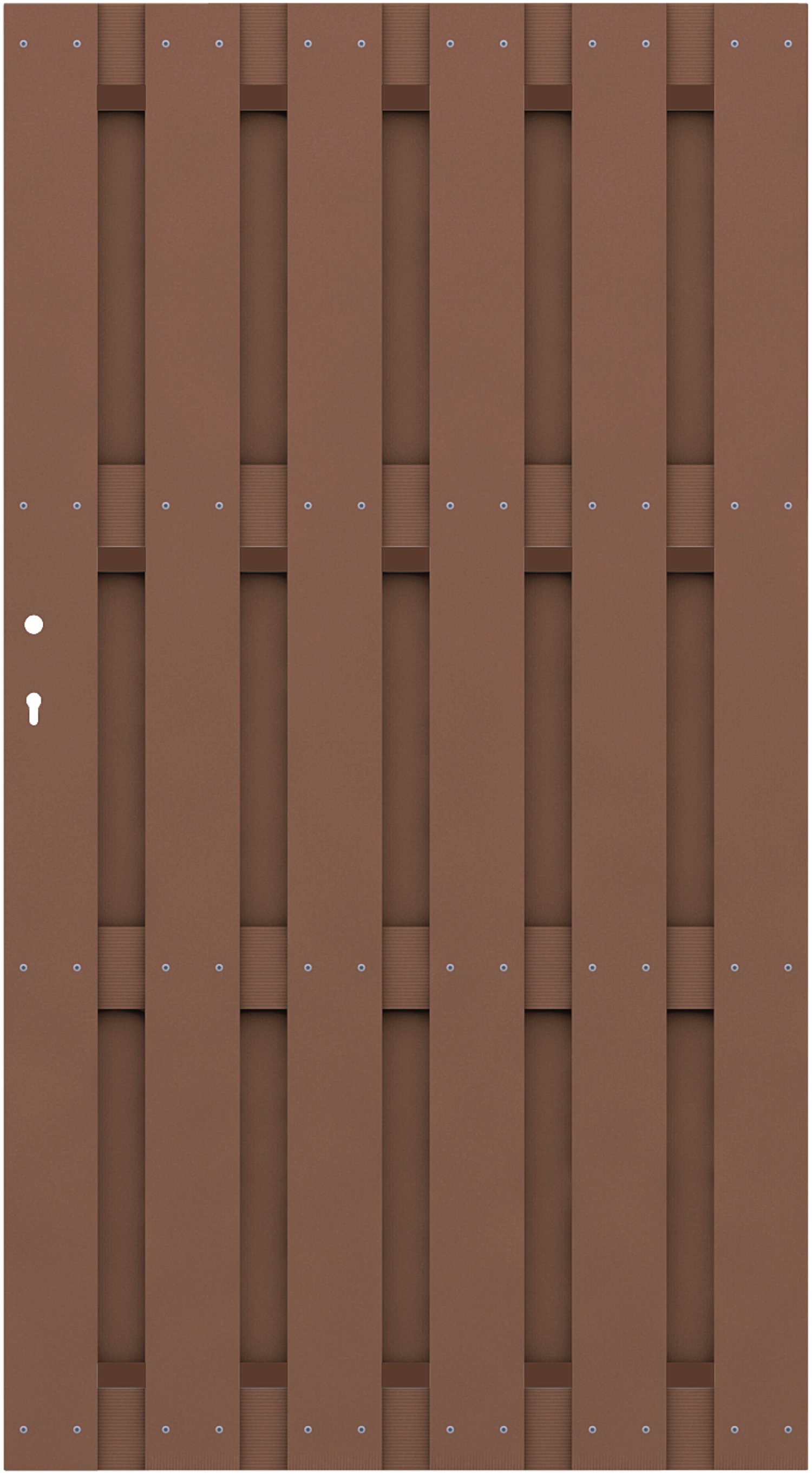 Sichtschutzelement-Tor Jumbo braun