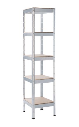 SCHULTE REGALWELT Schwerlastregal 5 Holzböden verzinkt