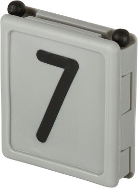 Halsbandnummer Duo, grau