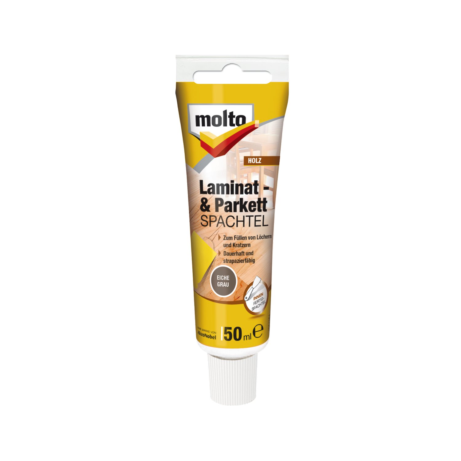 MOLTO Laminat & Parkett Spachtel Eiche Grau 50 ml