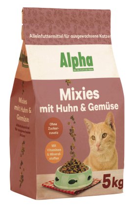 ALPHA Mixies Katzennahrung Huhn+Truthahn+Ente 5 kg