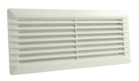 Lüftungsgitter für Hohlwände Innen & Außen Weiß 140x310 mm