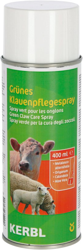 KERBL Grünes Klauenpflegespray für Rinder und Schafe 400 ml