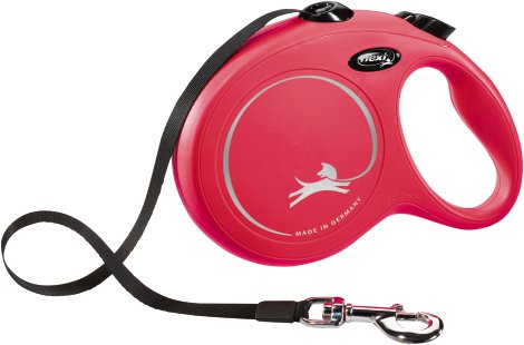Leine Flexi New Class 8 m, bis 50 kg, L rot