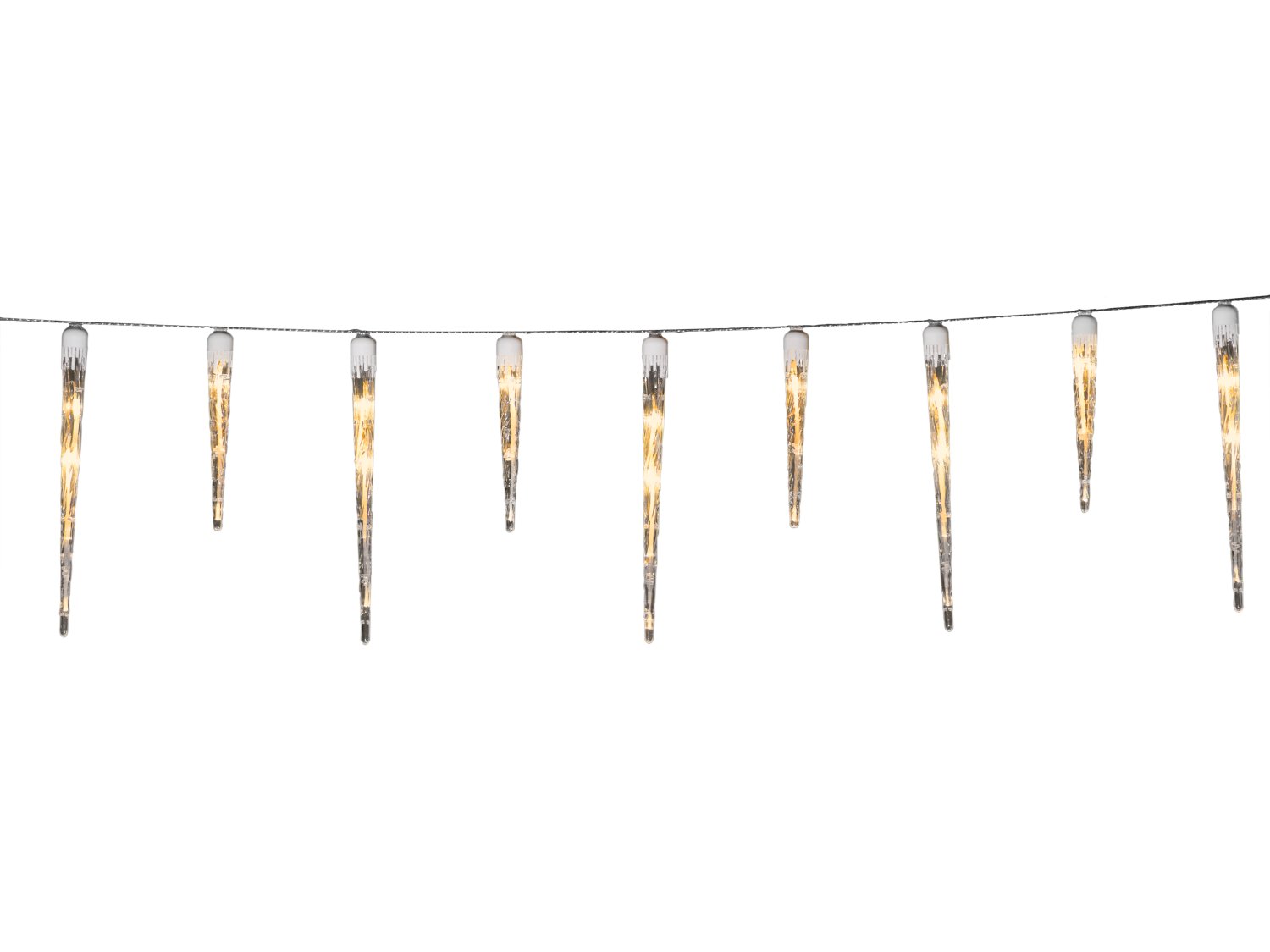 LED-Outdoor Lichtervorhang Eiszapfen (16 Zapfen)