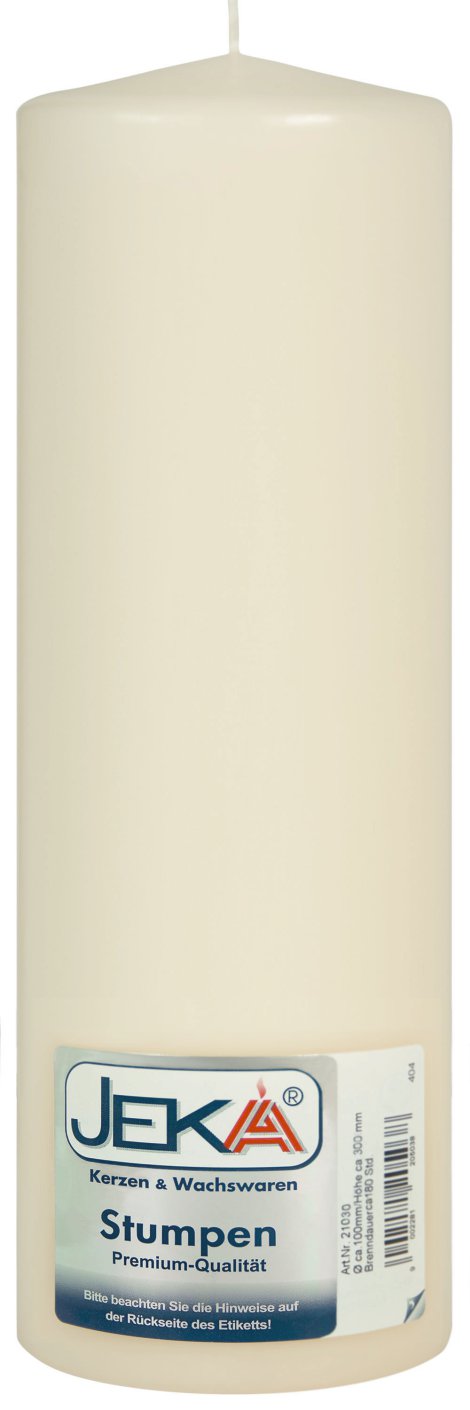 JEKA Stumpenkerze Champagne 100x300 mm (ØxH)