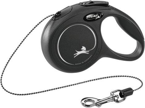 Leine Flexi Classic Long S bis 12 kg 8 m, schwarz