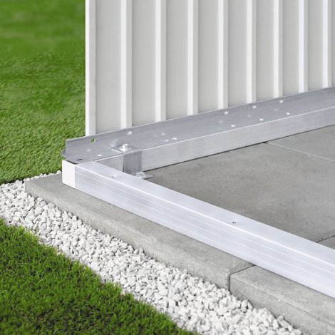 BIOHORT Alu-Bodenrahmen für Gerätehaus AvantGarde® A2
