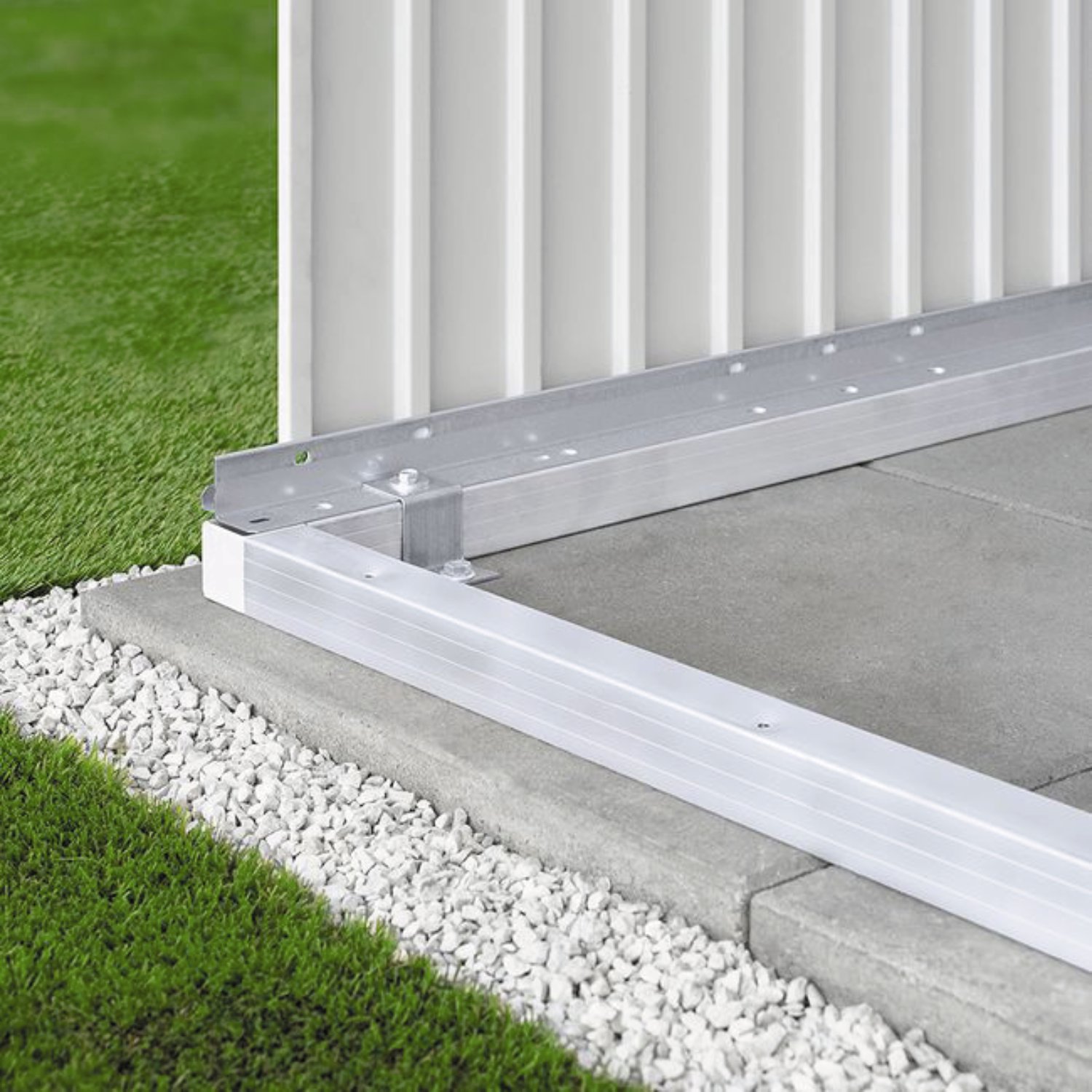 BIOHORT Alu-Bodenrahmen für Gerätehaus AvantGarde® A2