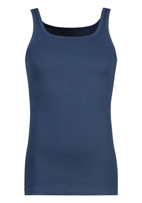 Herren Leibchen ohne Arm Blau L