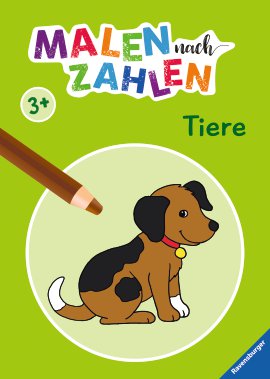 RAVENSBURGER Buch Malen nach Zahlen Tiere