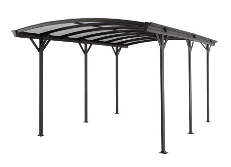 Carport mit gewölbtem Dach 5 m