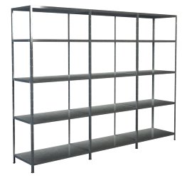 SCHULTE REGALWELT Grund Anbauregal 15 Böden verzinkt