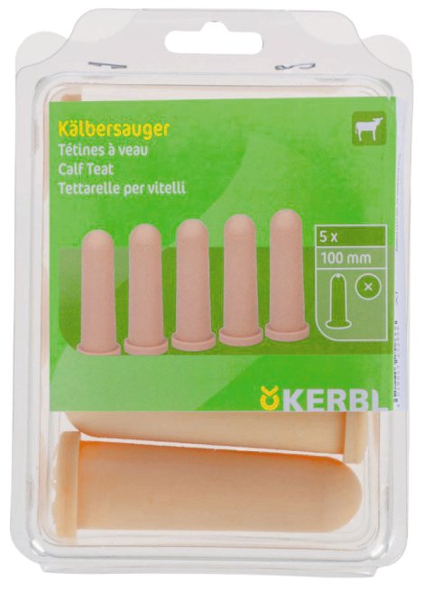KERBL Kälbersauer Latex 100 mm, Beige 5 Stk.