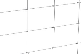 ALBERTS Knotengeflecht verzinkt 1000x150 mm