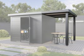 WOLFF FINNHAUS Terrasse 2424 Anthrazit